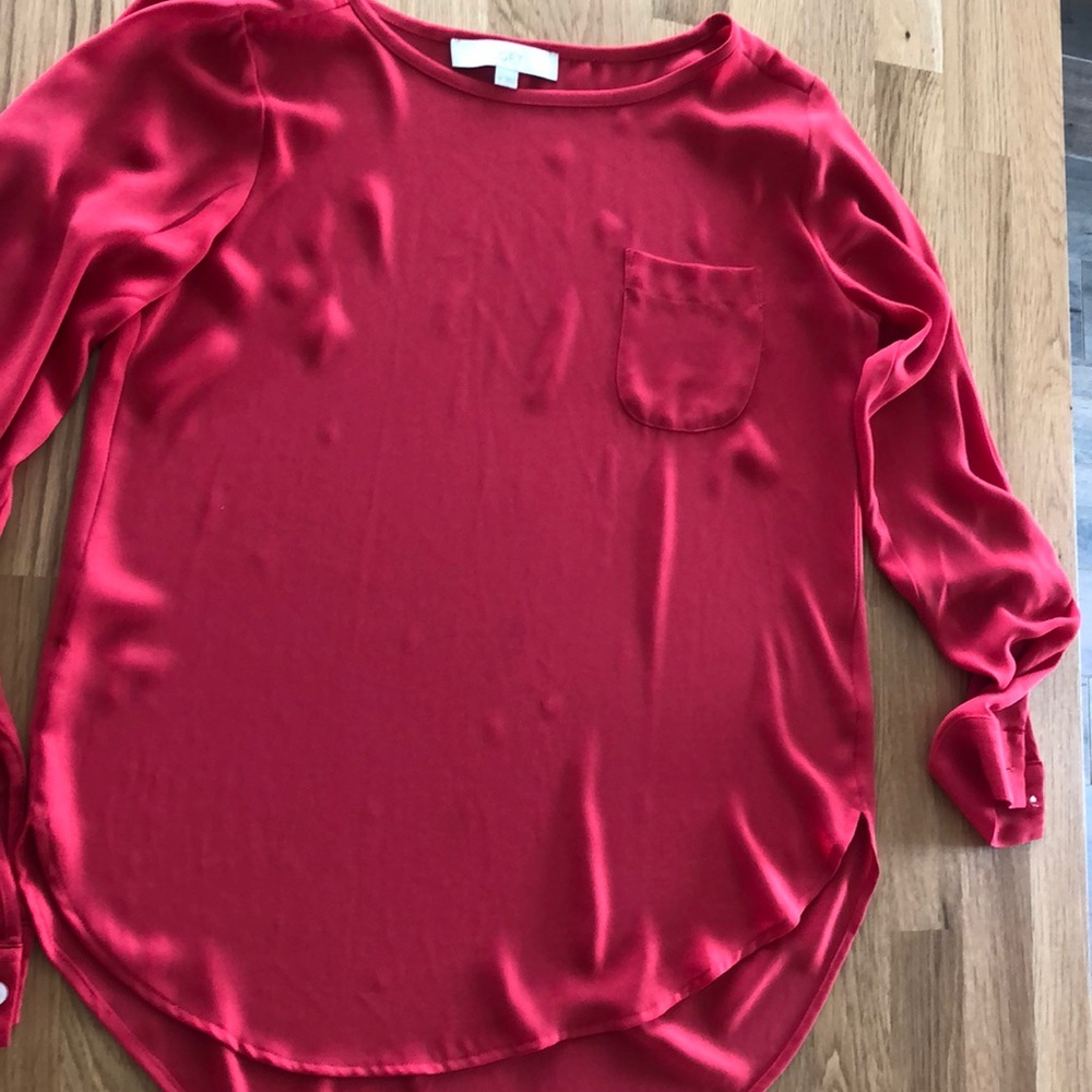 Red blouse